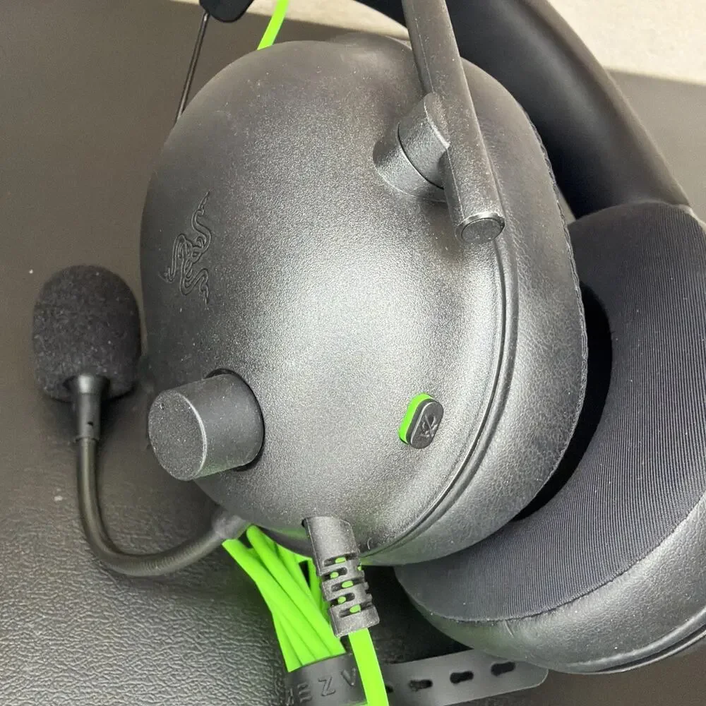 Razer BlackShark V2 X RZ04-0324 Wired Gaming Headset Black Green Tested